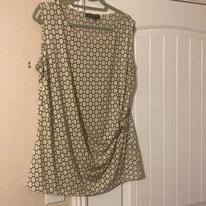 1x Jones New York yellow black white top